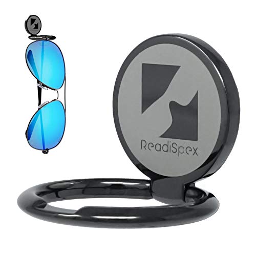 ReadiSpex Eyeglasses and Sunglass Holder for Car Dash | Premium Metal-Alloy Sunglasses Holder for Car, House, Boat, RV, or Truck | Adheres Securely to Nearly Any Surface