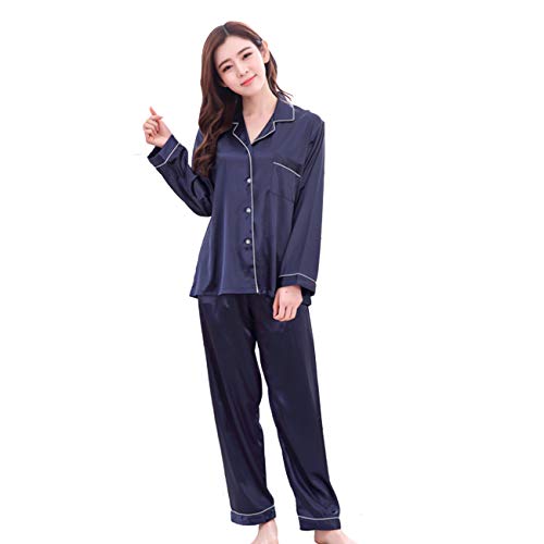 SMARTTREE Satin Silk Pajamas Womens,Silky Soft Smooth,Long Sleeve Sleepwear