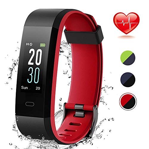 Lintelek Fitness Tracker with Heart Rate Monitor, Activity Tracker with Step Counter, Sleep Monitor, IP68 Waterproof Smart Watch for Women Men Kids