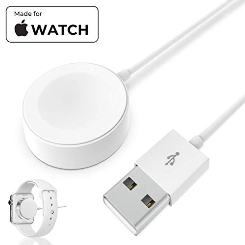 Compatible with Apple Watch Magnetic Wireless Charger Pad Charging Cable Cord Compatible with for Apple Watch Series 4 3 2 1