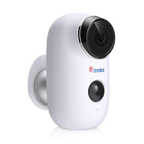Ctronics Outdoor Security Camera, Wireless Rechargeable Battery Powered Surveillance System