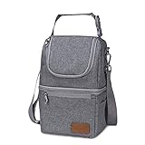 Momcozy Insulated Baby Bottle Bag, Multi-Function Breastmilk Cooler Bag, Fit as Wine Carrier or for Milk Bottles Like Dr. Brown, Comotomo, Philips, Nuk, Lansinoh, etc.
