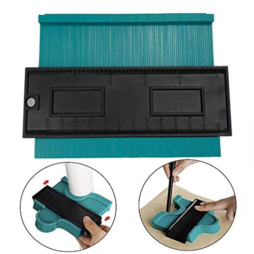 Contour Gauge Plastic Shape Profile Gauge Duplicator 5 Inch Ruler Measurement Precisely Copy Irregular Shapes For Easy Cutting General Practical Tool
