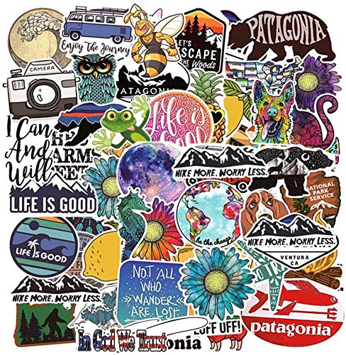 Stickers for Water Bottles Big 53 Pack,Sanmatic Cute Funny Stickers for Teens,Girls | Perfect for Waterbottle,Laptop,Phone,Hydro Flask Travel Vinyl Stickers