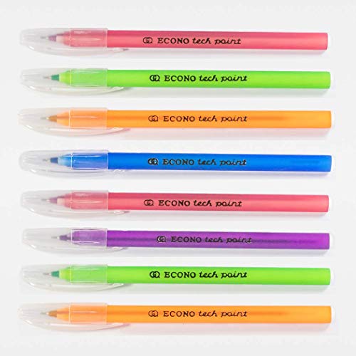 Ball pen Multi-color Body pens Black Ink Fine Point ballpoint pen 0.5 mm Pack of 25 by GQ Tech Point