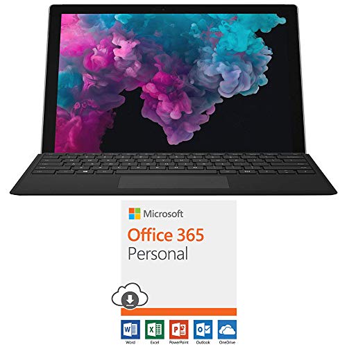 Microsoft NKR-00001 Surface Pro 6 12.3" Intel i5-8250U 8GB/128GB with Black Pro Type Cover Bundle with Microsoft Office 365 Personal 1-Year Subscription for 1 Person