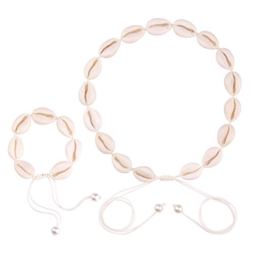 ProTKFU Shell Choker Necklace for Women Handmade Adjustable Hawaii Beach Seashell Choker Necklace Jewelry