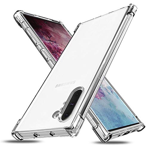 OEAGO for Samsung Galaxy Note 10 Plus Case, [Ultra Slim Thin] with Soft Feel Flexible and Easy Grip Gel Premium TPU Rubber Silicone Skin Cover Back for Samsung Note 10+ Plus 6.8 inch Phone - Clear