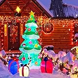 5 FT Height Christmas Inflatables Tree Decorations, Blow Up Yard Decoration Clearance with LED Lights Built-in for Holiday/Party/Yard/Garden