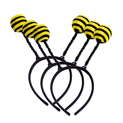 Antenna Headbands, Halloween Bee Costume Hair Bands for Girls Women Bee Wings