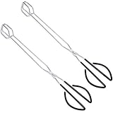 2 Pack Scissor Cooking Tongs 16 Inch Scissor Style Tongs for Kitchen Food Cooking Barbecue BBQ Grilling and Serving