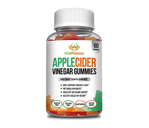 Apple Cider Vinegar Gummies - Support All Natural Weight Loss, Appetite Control, Metabolism Boost, Detox, Hormone Balance and Circulation - 60 Gummies (30 Servings)