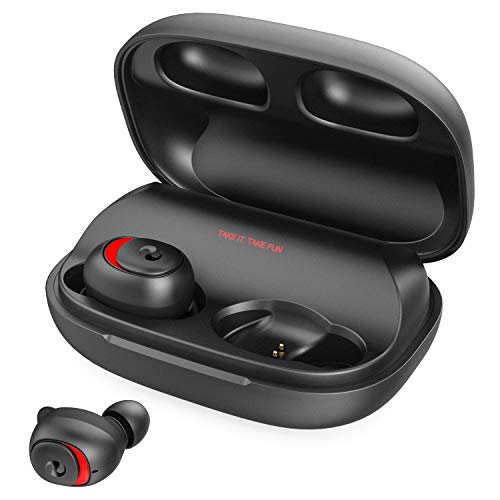 Book Cover Bluetooth Earbuds Bluetooth Earphones Wireless Headphones, OFUSHO Bluetooth 5.0 Earbuds 152H Playtime Deep Bass IPX7 Waterproof TWS Stereo in-Ear Headphones with Charging Case, CVC8.0 Apt-X