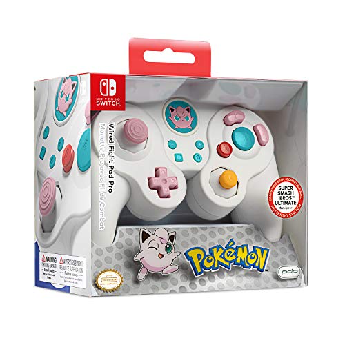 Book Cover PDP 500-100-NA-D12 Wired Fight Pad Pro for Nintento Switch - Jiggly Puff Edition, Nintendo Switch