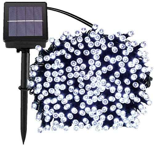 jar-owl Solar String Lights Outdoor 72ft 200 LED Solar Powered Outdoor Lights Waterproof Fairy String Lights for Indoor, Patio, Christmas, Gardens, Homes, Wedding, Holiday, Party Decoration (White)