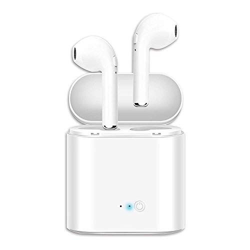 Bluetooth Headphones, Wireless Headphones Headsets Stereo in-Ear Earpieces Earphones with Noise Canceling Microphone, with 2 Wireless Built-in Mic Earphone and Charging Case for Most XVH0001
