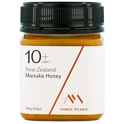Three Peaks Manuka Honey New Zealand - Certified UMF 10+ / MGO 263+ - 8.82 oz (250gm) - 100% Natural honey, Raw honey – Ultra Premium, Healing Manuka honey