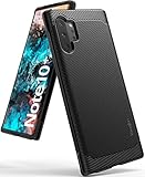 Ringke Onyx Compatible with Galaxy Note 10 Plus Case 5G, Tough Rugged Durable Shockproof TPU Grip Phone Back Cover - Black