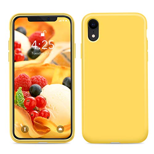 Book Cover Goutoday iPhone XR Cases, Slim Liquid Silicone Soft Rubber Case Cover Compatible with iPhone XR 6.1