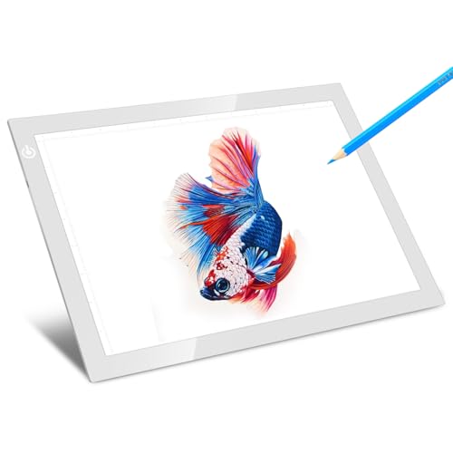 LITENERGY Portable A4 Tracing LED Copy Board Light Box, Ultra-Thin Adjustable USB Power Artcraft LED Tracer Light Pad for Tattoo Drawing, Streaming, Sketching, Animation, Stenciling