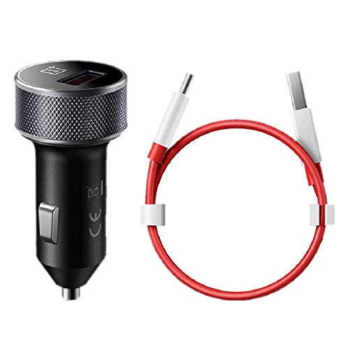 Book Cover OnePlus Dash Car Charger, Oneplus 7 Pro/6T/6/5T/5/3T/3 Car Charger Dash Charger with Quick Charge USB Type C Data Cable Power Charger for One Plus 3 / 3T / 5 / 5T / 6 / 6T/ 7 (Charger+Cable)