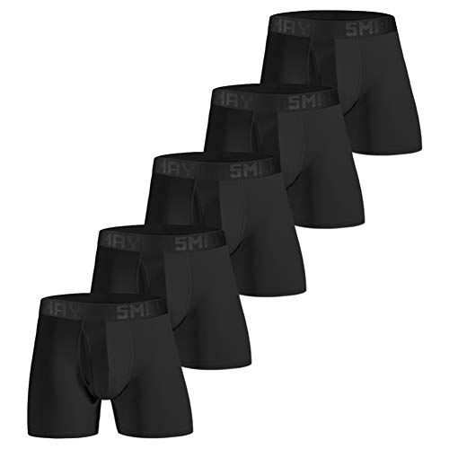 5Mayi Mens Boxer Briefs Athletic Mens Underwear Boxer Briefs for Men Pack Performance with Pouch Fly