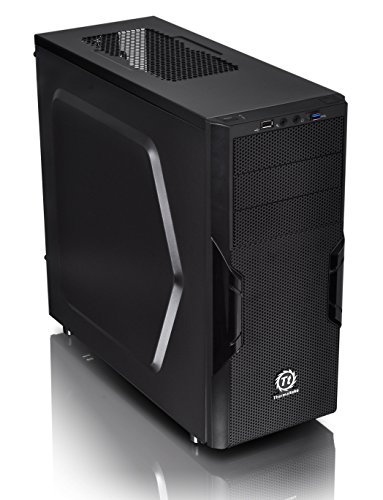 Book Cover Thermaltake Versa H22 Black ATX Mid Tower Perforated Metal Front and Top Panel Gaming Computer Case 2.0 Edition with One 120mm Rear Fan Pre-Installed CA-1B3-00M1NN-A0