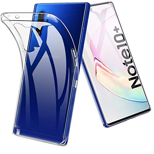 TopACE for Samsung Galaxy Note 10 Plus/Note 10 Plus 5G / Note 10+ Case, TPU Clear Rubber Gel Shock-Absorption Bumper Anti-Scratch Cover with Lifetime Replacement Warranty (Clear)