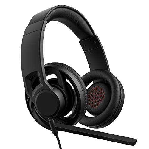 Gaming Headset, [50mm Drivers], [Bass Surround Sound], [Noise Reduction Mic], in-line Control, Professional PC, PS4 Headset, Gaming Headphones