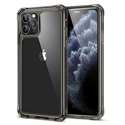 ESR Air Armor Designed for iPhone 11 Pro Max Case [Shock-Absorbing] [Scratch-Resistant] [Military Grade Protection] Hard PC + Flexible TPU Frame, for The iPhone 11 Pro Max (2019), Transparent Black