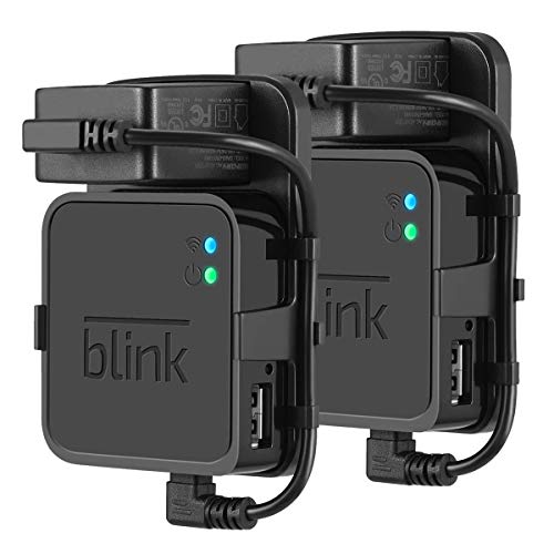 Book Cover FoMass Outlet Wall Mount for Blink Sync Module - Mount Bracket Holder for Blink XT and Blink XT2 Outdoor and Indoor Home Security Camera with Easy Mount Short Cable (2 Pack)