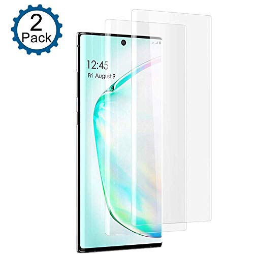 Luminira [2 Pack] Screen Protector Compatible Samsung Galaxy Note 10 Screen Protector - Premium Surface Hardness Crystal Clear [Full Screen Coverage] Tempered Glass Screen Protector Guard Cover