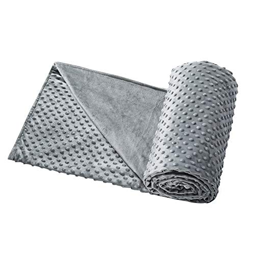 Isilila Weighted Blanket (Fits 36" 48"" Duvet (Only Removable Cover), Gray)