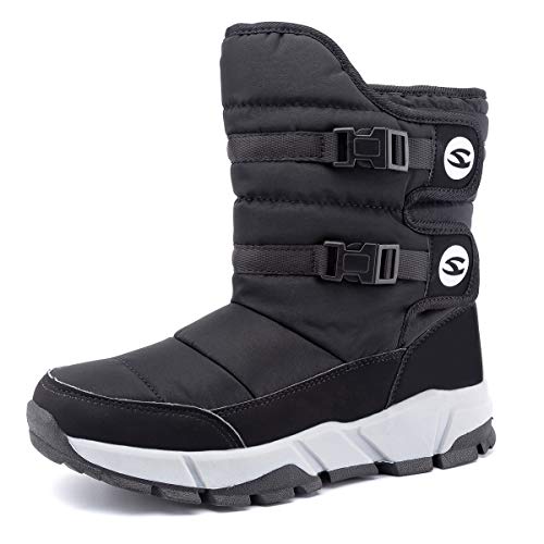 UBFEN Kids Snow Boots Boys Girls Womens Winter Warm Waterproof Outdoor Slip Resistant Cold Weather Shoes (Toddler/Little Kid/Big Kid)
