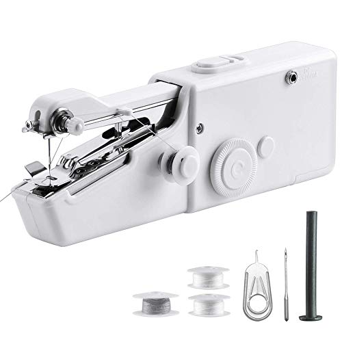 Handheld Sewing Machine, Cordless Handheld Electric Sewing Machine, Quick Handy Stitch for Fabric, Clothing, Kids Cloth Home Travel Use