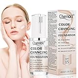 Flawless Liquid Foundation Cream, Liquid Foundation, Colour Changing Foundation, BB Cream, Long Lasting, Invisible Pores, Base Nude Face Moisturizing Liquid Cover Concealer,Universal for ALL Skin Type