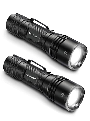 Book Cover GearLight LED Tactical Flashlights High Lumens - Mini Flashlights for EDC Carry - Compact Powerful Emergency Flashlights Made from Military-Grade Aluminum - Drop Resistant and Water Resistant