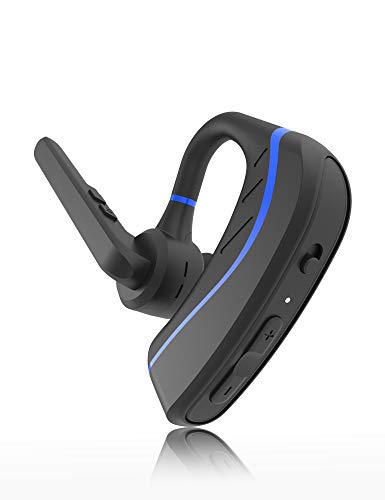 [New] Bluetooth Headset,Aolite Wireless Bluetooth Earpiece Hands-Free in-Ear Earbuds Headphones with Stereo Noise Canceling Mic for Driving/Business/Office, Compatible with iPhone and Android（Blue