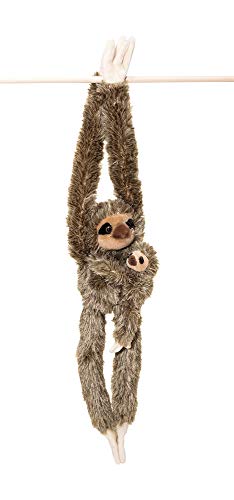 Book Cover 28-Inch Hanging Sloth Stuffed Animal with Baby - Ultra Soft Sloth Plush Design with Hands and Feet That Connect - Realistic & Cute - Bring These Popular Sloths Home to Kids Ages 3+