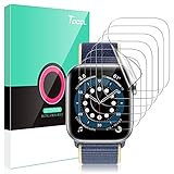 TOCOL 6 Pack Screen Protector Compatible with Apple Watch 44mm SE Series 4 5 6 and Apple Watch 42mm Series 3 2 1- Max Coverage HD Clear iWatch 42mm 44mm Flexible TPU Film
