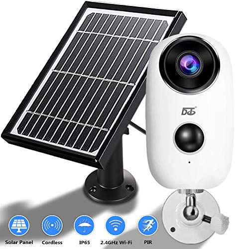 BG ANGEL Security Camera Outdoor Wireless 1080P Home Surveillance Cameras, WiFi Camera Rechargeable Battery Powered w/Color Night Vision (White-3)