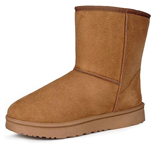 Fancyskin Fashion Snow Winter Boots for Women Waterproof shoes Camel,Size 41