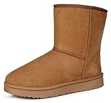 Fancyskin Fashion Snow Winter Boots for Women Waterproof shoes Camel,Size 41