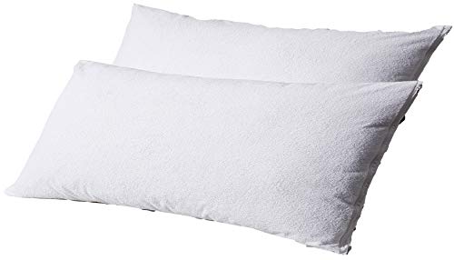 Book Cover Niagara Sleep Solution 2Pack Cotton Waterproof Body Pillow Pillowcase Cover with Zipper Protectors Cases 20x55 â€œ White Absorbent Terry Pillow Encasement Washable Long Life Soft Breathable