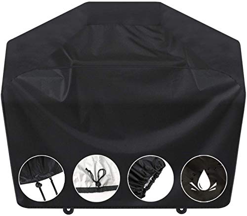 SARCCH Grill Cover,58- inches BBQ Special Grill Cover, Waterproof,UV and Fade Resistant, Durable and Convenient, Blackï¼ŒFits Grills of Weber Char-Broil Nexgrill Brinkmann and More,