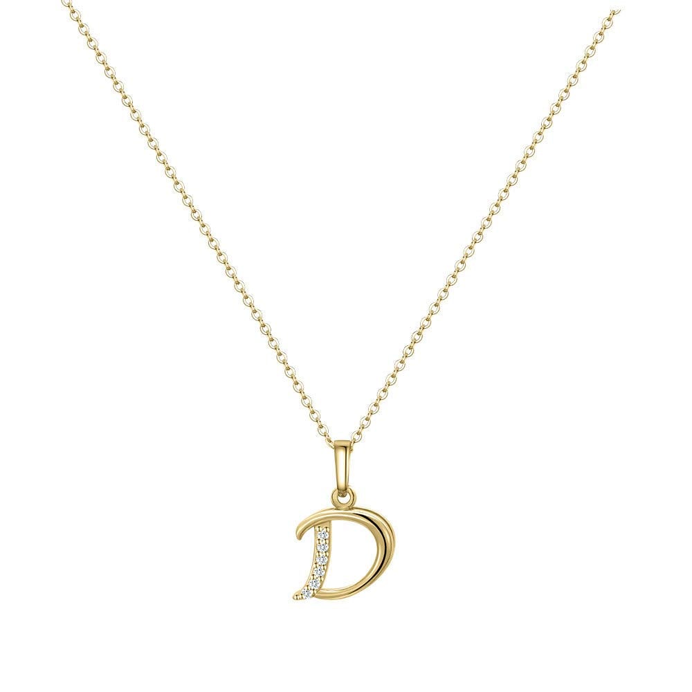 Book Cover Hidepoo Initial Necklace for Women – 14k Gold Filled Dainty Cubic Zirconia Monogram Letter Pendant Necklace Tiny Cursive Uppercase 26 Alphabet Initial Necklace Charm Jewelry Gifts for Girls Bridesmaid