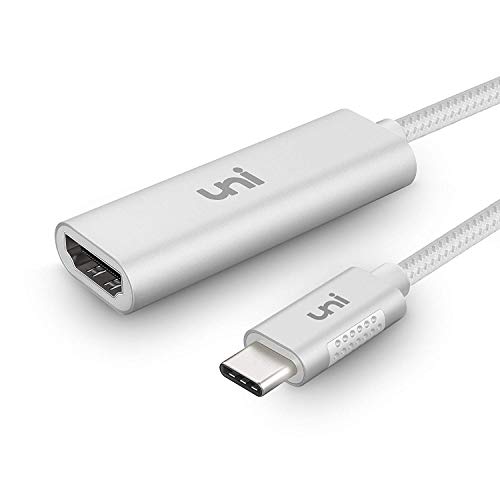 USB C to 4K HDMI Adapter [4K@60Hz], uni [Aluminum Shell, High Speed] Sturdy USB C Adapter, Thunderbolt 3 Compatible for MacBook Pro 2019, iPad Pro, Surface Book 2, XPS 13/15, Galaxy S20 and More