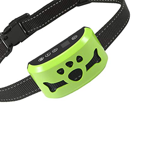 Dog No Bark Collar with Smart Detection Vibration and Harmless Shock- Rechargeable Anti Barking Device for Small Medium and LargeDog