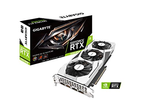 Gigabyte GeForce RTX 2060 Super Gaming OC White 8G Graphics Card, 3X Windforce Fans, 8GB 256-Bit GDDR6, Gv-N206SGAMINGOC White-8GD Video Card, GV-N206SGAMINGOC WHITE-8GC