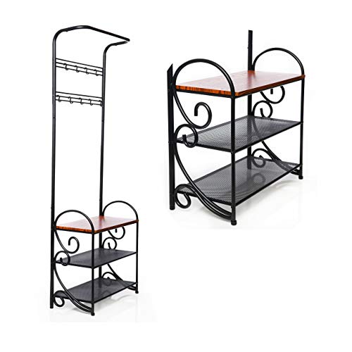 Omishome Shoe Rack Bench | Coat Rack Shoe Bench | Impressive Strength For An Entryway Bench With Coat Rack | Elegant and Stylish Design | Fast Assembly | Coat and Shoe Rack Entryway